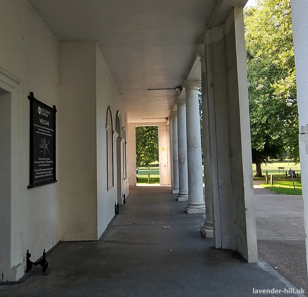 The portico entrance to Holy Trinity Clapham
