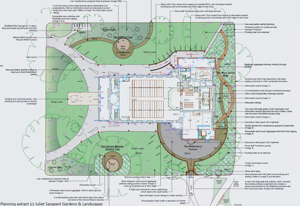 Landscape plans for Holy Trinity Clapham